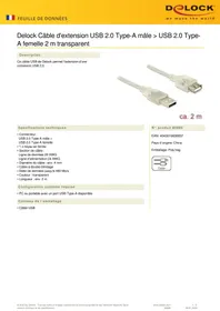 Notice DeLOCK 83883 Câble pour ordinateur et périphérique