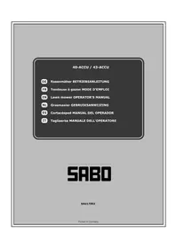 SABO 40ACCU - Tondeuse à gazon