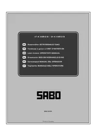 SABO 54K Vario B - Tondeuse à gazon