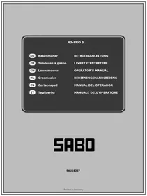 SABO 43PRO S - Tondeuse à gazon