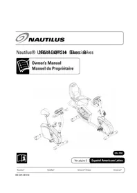 Notice Nautilus U514 Formateur de vélo d'intérieur