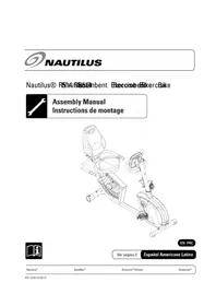 Notice Nautilus R514 Formateur de vélo d'intérieur