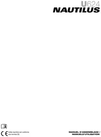 Notice Nautilus U624 Formateur de vélo d'intérieur
