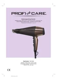 Notice ProfiCare PCHT 3010 Sèche cheveux