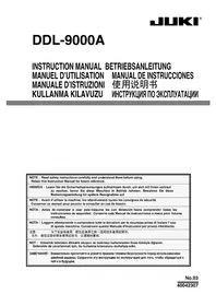 Notice JUKI DDL9000A Dikiş makinesi