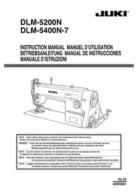 Notice JUKI DLM5200N Máquina de coser