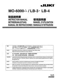 Notice JUKI LB3 ミシン