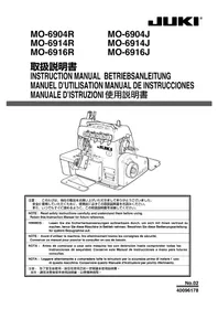 Notice JUKI MO6900J ミシン