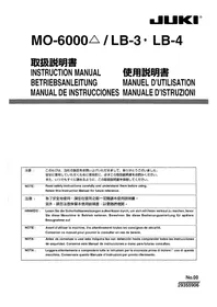 Notice JUKI LB4 ミシン