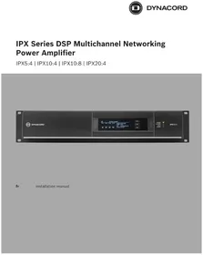 Notice DYNACORD IPX20:4 Recepteur