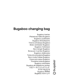 Notice Bugaboo CHANGING BAG Sac à langer
