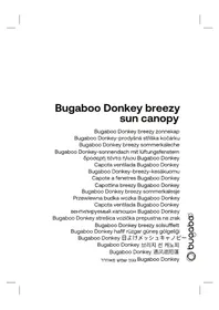 Notice Bugaboo DONKEY BREEZY SUN CANOPY Accessoire pour poussette