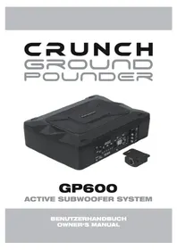 Notice Crunch GP600 Caisson de basses