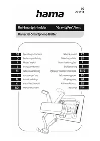 Notice HAMA GRAVITY PRO 00201511 Kit d'encastrement