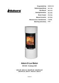 Notice ADURO 9 LUX BETON Poêle à bois