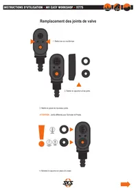 Notice SKS MV EASY WORKSHOP Pompe à vélo