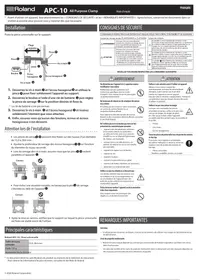 Notice ROLAND APC10 Accessoire pour appareil électronique