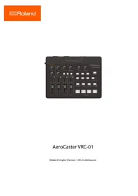 Notice ROLAND AEROCASTER VRC01 Table de mixage audio