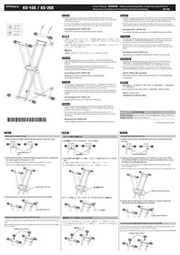 Notice ROLAND KS10X Support pour clavier musical