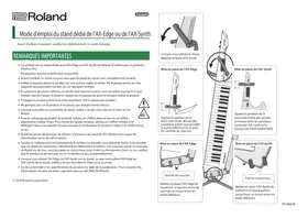 Notice ROLAND STAX2 Clavier numérique