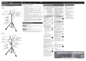 Notice ROLAND DCS10 Trépied
