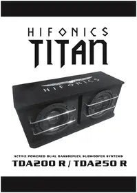 Notice Hifonics TITAN TDA250R Haut-parleur voiture