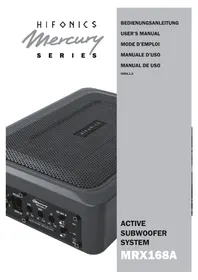 Notice Hifonics MERCURY MRX168A Enceinte audio