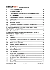 Notice PowerPlus POWDPG75380 Taille-haies