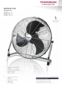 Notice THOMSON THVEL240P Ventilateur
