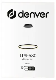 Notice DENVER LPS580 Valaistus