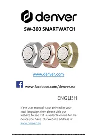 Notice DENVER SW360GO Smartwatch