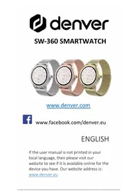 Notice DENVER SW360S Smartwatch