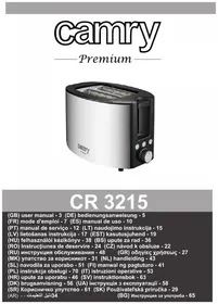 Notice CAMRY CR 3215 тостер