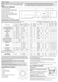 Notice HOTPOINT NDB 10725 WA FR Machine à laver