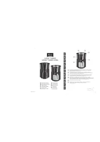 Notice MELITTA LOOK THERM STEEL Kaffemaskin