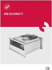 Notice Soler & Palau IRB ECOWATT Ventilateur