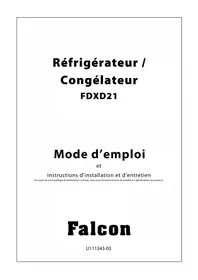 Notice FALCON FDXD21 Réfrigérateur