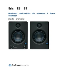 Notice PRESONUS ERIS E5 BT Moniteur