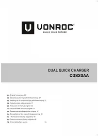Notice Vonroc CD820AA Chargeur de piles