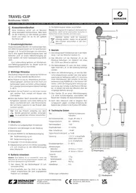 Notice Monacor TRAVELCLIP Microphone
