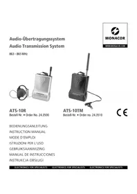 Notice Monacor ATS10R Recepteur