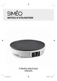 Notice SIMEO CRE245 Crépière
