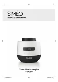 Notice SIMEO YVA760 Machine à yaourt
