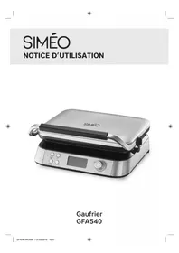 Notice SIMEO GFA540 Gaufrier