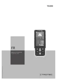 Notice TROTEC TD200 Télémètre laser