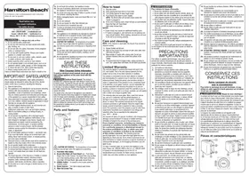 Notice HAMILTON BEACH 22217 Grille pain