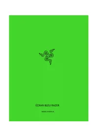 Notice RAZER BLUE SCREEN Écran d'ordinateur
