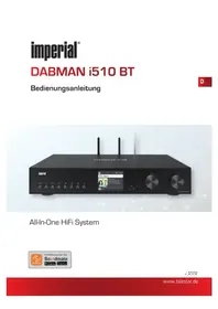 Notice Imperial DABMAN I510 BT Radio