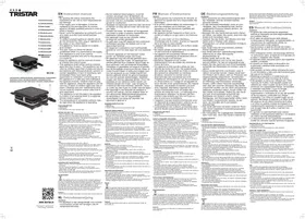 Notice TRISTAR RA2738 Grille pain