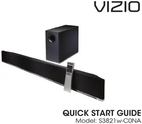 Notice VIZIO S3821WCNA Convertisseur audio/vidéo